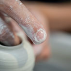 Yuta Segawa working in his studio in London 2019